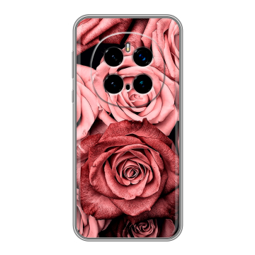 Силиконовый чехол на Honor Magic 7 Pro  с принтом Цветы розы