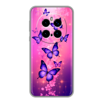 Силиконовый чехол на Honor Magic 7 Pro с принтом Бабочки