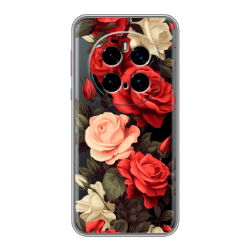 Силиконовый чехол на Honor Magic 7 Pro с принтом Розы