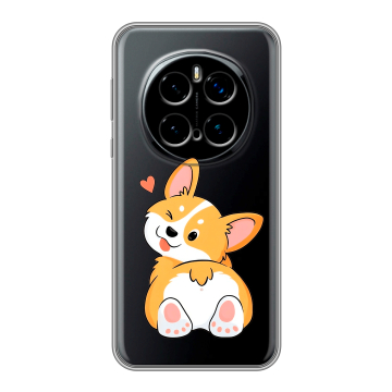 Силиконовый чехол на Honor Magic 7 Pro с принтом Корги