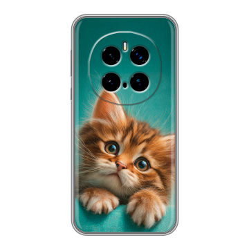 Силиконовый чехол на Honor Magic 7 Pro с принтом котенок