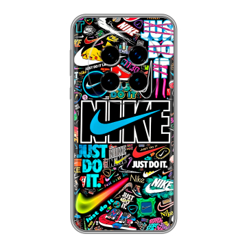Силиконовый чехол на Honor Magic 7 Pro с принтом найк nike черный