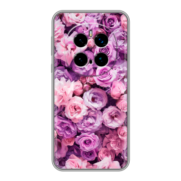 Силиконовый чехол на Honor Magic 7 Pro с принтом лавандовые розы