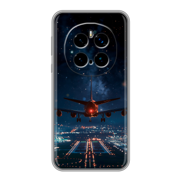 Силиконовый чехол на Honor Magic 7 Pro с принтом самолет