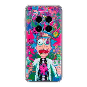 Силиконовый чехол на Honor Magic 7 Pro с принтом Рик и Морти Rick Morty