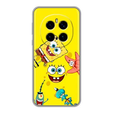 Силиконовый чехол на Honor Magic 7 Pro с принтом Спанч боб Спанчбоб Силиконовый чехол на Honor Magic 7 Pro с принтом Спанч боб Спанчбоб