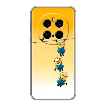 Силиконовый чехол на Honor Magic 7 Pro с принтом Миньоны