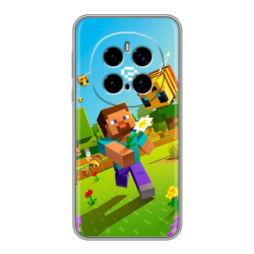 Силиконовый чехол на Honor Magic 7 Pro с принтом Майнкрафт Minecraft Силиконовый чехол на Honor Magic 7 Pro с принтом Майнкрафт Minecraft