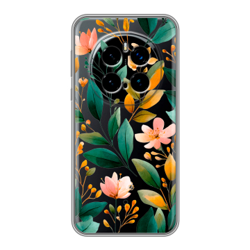 Силиконовый чехол на Honor Magic 7 Pro с принтом Цветы паттерн