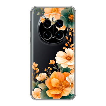 Силиконовый чехол на Honor Magic 7 Pro с принтом Цветы принт