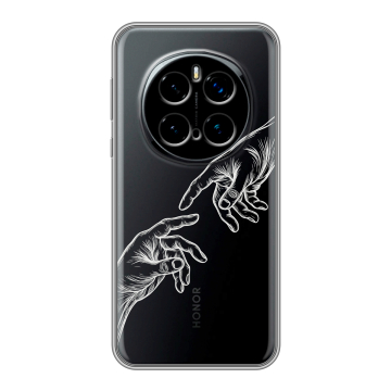 Силиконовый чехол на Honor Magic 7 Pro с принтом Сотворение мира