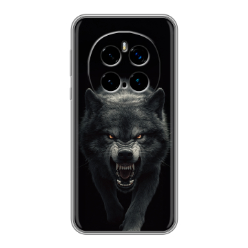 Силиконовый чехол на Honor Magic 7 Pro с принтом Волк
