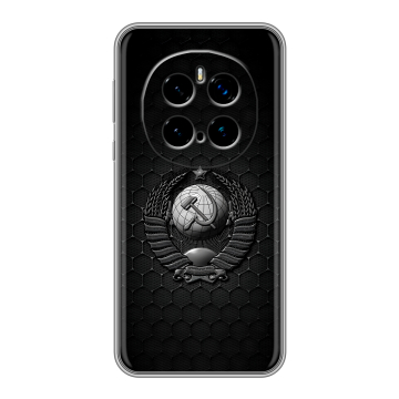 Силиконовый чехол на Honor Magic 7 Pro с принтом Герб Флаг СССР Силиконовый чехол на Honor Magic 7 Pro с принтом Герб Флаг СССР
