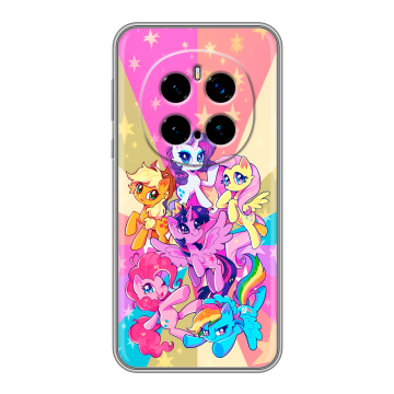 Силиконовый чехол на Honor Magic 7 Pro с принтом My little pony Дружба чудо
