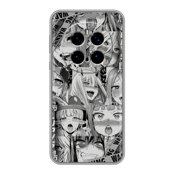 Силиконовый чехол на Honor Magic 7 Pro с принтом Ahegao Ахегао Аниме