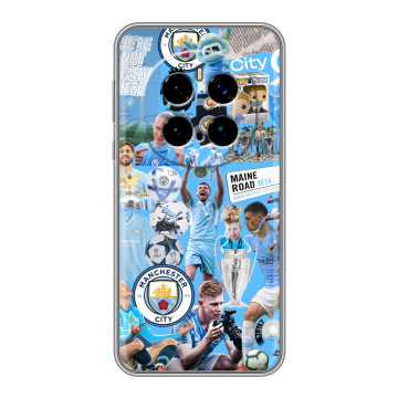 Силиконовый чехол на Honor Magic 7 Pro с принтом Man City Манчестер Сити