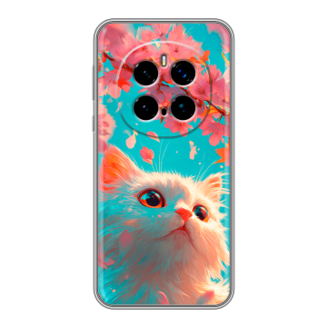 Силиконовый чехол на Honor Magic 7 Pro с принтом Красивый кот