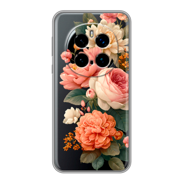 Силиконовый чехол на Honor Magic 7 Pro с принтом цветы