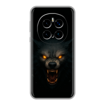 Силиконовый чехол на Honor Magic 7 Pro с принтом Волк