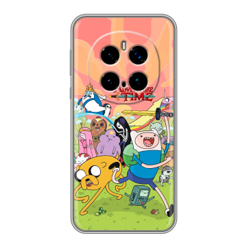 Силиконовый чехол на Honor Magic 7 Pro с принтом Adventure time Время приключений