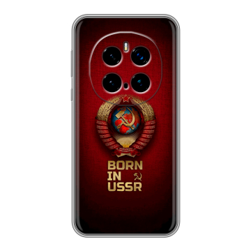 Силиконовый чехол на Honor Magic 7 Pro с принтом Флаг Герб СССР