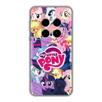 Силиконовый чехол на Honor Magic 7 Pro с принтом My little pony Дружба чудо