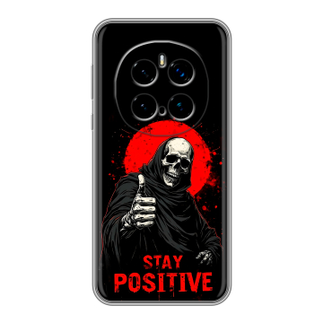 Силиконовый чехол на Honor Magic 7 Pro с принтом смешной скелет