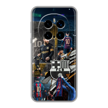 Силиконовый чехол на Honor Magic 7 Pro с принтом Messi Barcelona