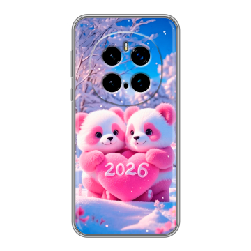 Силиконовый чехол на Honor Magic 7 Pro с принтом Новый год