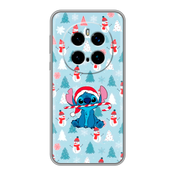 Силиконовый чехол на Honor Magic 7 Pro с принтом Стич Новый год