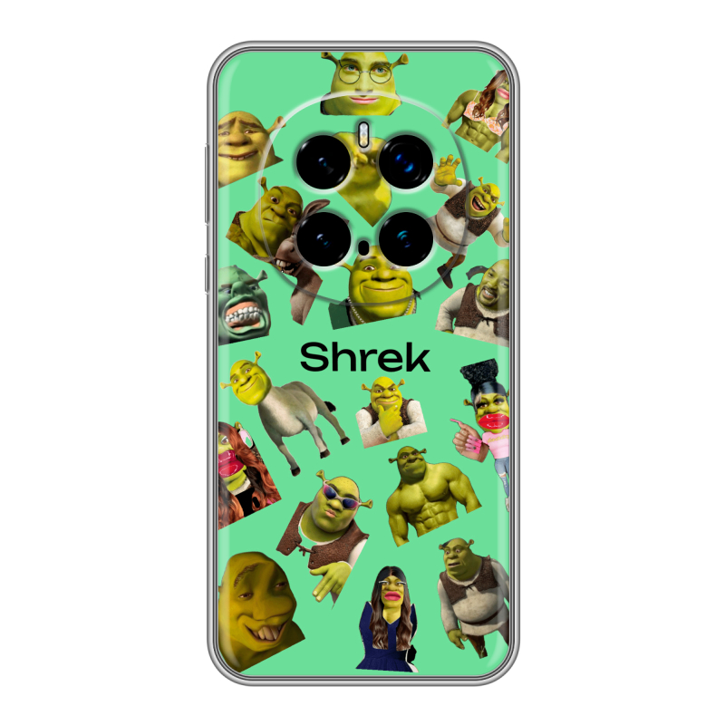 Силиконовый чехол на Honor Magic 7 Pro с принтом Шрек Shrek Силиконовый чехол на Honor Magic 7 Pro с принтом Шрек Shrek