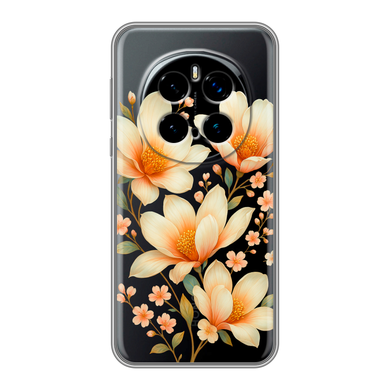 Силиконовый чехол на Honor Magic 7 Pro с принтом Цветы Силиконовый чехол на Honor Magic 7 Pro с принтом Цветы