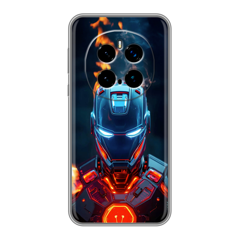 Силиконовый чехол на Honor Magic 7 Pro с принтом IronMan Железный человек Силиконовый чехол на Honor Magic 7 Pro с принтом IronMan Железный человек