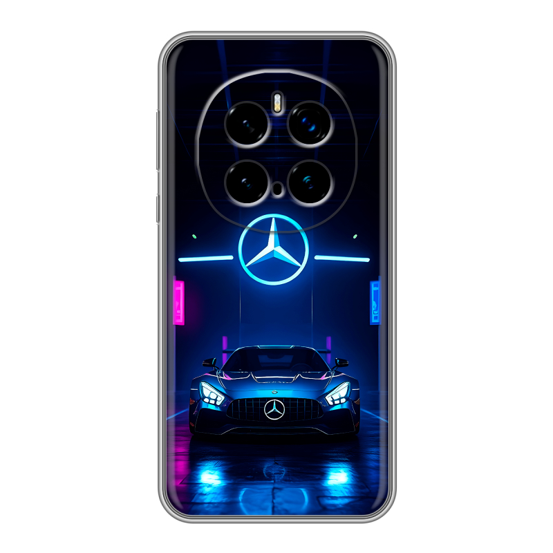 Силиконовый чехол на Honor Magic 7 Pro с принтом Mercedes Мерседес Силиконовый чехол на Honor Magic 7 Pro с принтом Mercedes Мерседес