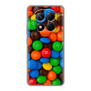 Силиконовый чехол на Xiaomi Redmi Note 14 Pro 5G с принтом Конфеты Силиконовый чехол на Xiaomi Redmi Note 14 Pro 5G с принтом Конфеты