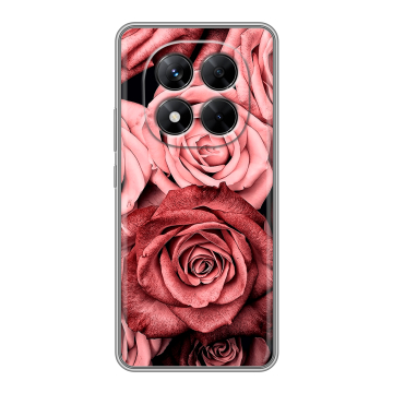 Силиконовый чехол на Xiaomi Redmi Note 14 Pro 5G с принтом Цветы розы Силиконовый чехол на Xiaomi Redmi Note 14 Pro 5G с принтом Цветы розы