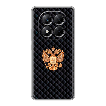 Силиконовый чехол на Xiaomi Redmi Note 14 Pro 5G с принтом Герб России принт Силиконовый чехол на Xiaomi Redmi Note 14 Pro 5G с принтом Герб России принт