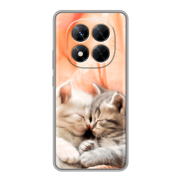 Силиконовый чехол на Xiaomi Redmi Note 14 Pro 5G с принтом Котята Силиконовый чехол на Xiaomi Redmi Note 14 Pro 5G с принтом Котята