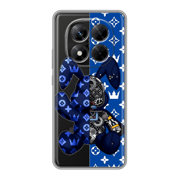 Силиконовый чехол на Xiaomi Redmi Note 14 Pro 5G с принтом Луи робот Силиконовый чехол на Xiaomi Redmi Note 14 Pro 5G с принтом Луи робот