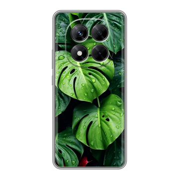 Силиконовый чехол на Xiaomi Redmi Note 14 Pro 5G с принтом Листья Силиконовый чехол на Xiaomi Redmi Note 14 Pro 5G с принтом Листья