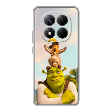 Силиконовый чехол на Xiaomi Redmi Note 14 Pro 5G с принтом Шрек Shrek Силиконовый чехол на Xiaomi Redmi Note 14 Pro 5G с принтом Шрек Shrek