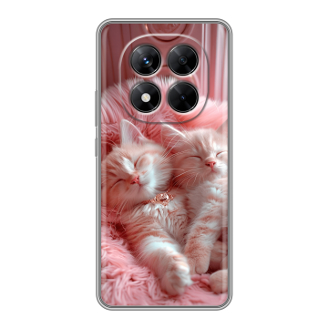 Силиконовый чехол на Xiaomi Redmi Note 14 Pro 5G с принтом котята котики Силиконовый чехол на Xiaomi Redmi Note 14 Pro 5G с принтом котята котики