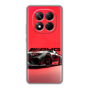 Силиконовый чехол на Xiaomi Redmi Note 14 Pro 5G с принтом Мерседес Mercedes AMG Силиконовый чехол на Xiaomi Redmi Note 14 Pro 5G с принтом Мерседес Mercedes AMG