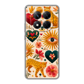 Силиконовый чехол на Xiaomi Redmi Note 14 Pro 5G с принтом Модный принт Силиконовый чехол на Xiaomi Redmi Note 14 Pro 5G с принтом Модный принт
