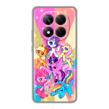 Силиконовый чехол на Xiaomi Redmi Note 14 Pro 5G с принтом My little pony Дружба чудо Силиконовый чехол на Xiaomi Redmi Note 14 Pro 5G с принтом My little pony Дружба чудо
