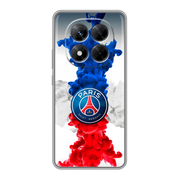 Силиконовый чехол на Xiaomi Redmi Note 14 Pro 5G с принтом PSG ПСЖ