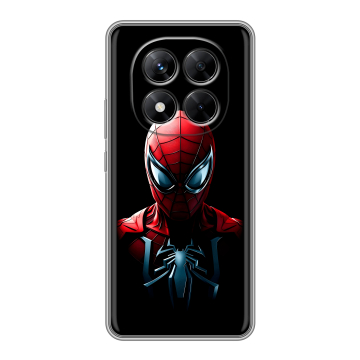 Силиконовый чехол на Xiaomi Redmi Note 14 Pro 5G с принтом Spiderman Человек паук Силиконовый чехол на Xiaomi Redmi Note 14 Pro 5G с принтом Spiderman Человек паук