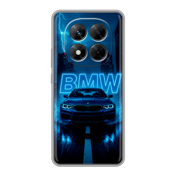 Силиконовый чехол на Xiaomi Redmi Note 14 Pro 5G с принтом BMW БМВ Силиконовый чехол на Xiaomi Redmi Note 14 Pro 5G с принтом BMW БМВ