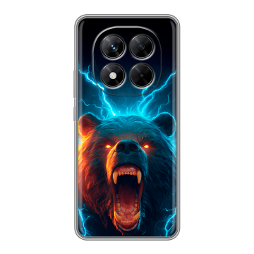 Силиконовый чехол на Xiaomi Redmi Note 14 Pro 5G с принтом Медведь