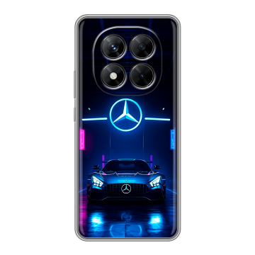 Силиконовый чехол на Xiaomi Redmi Note 14 Pro 5G с принтом Mercedes Мерседес Силиконовый чехол на Xiaomi Redmi Note 14 Pro 5G с принтом Mercedes Мерседес